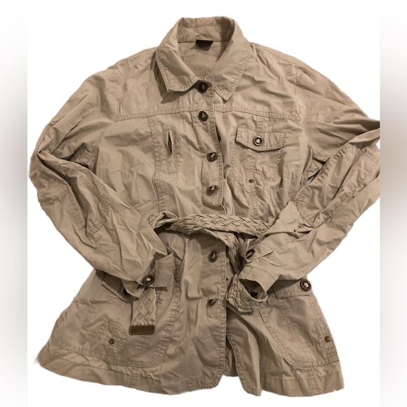 Cute preppy khaki Tribal jacket - Picture 1 of 6